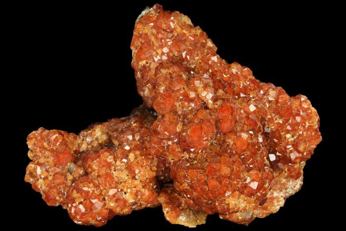 Ruby Red, Spessartine Garnet Encrusted Feldspar - China #95188